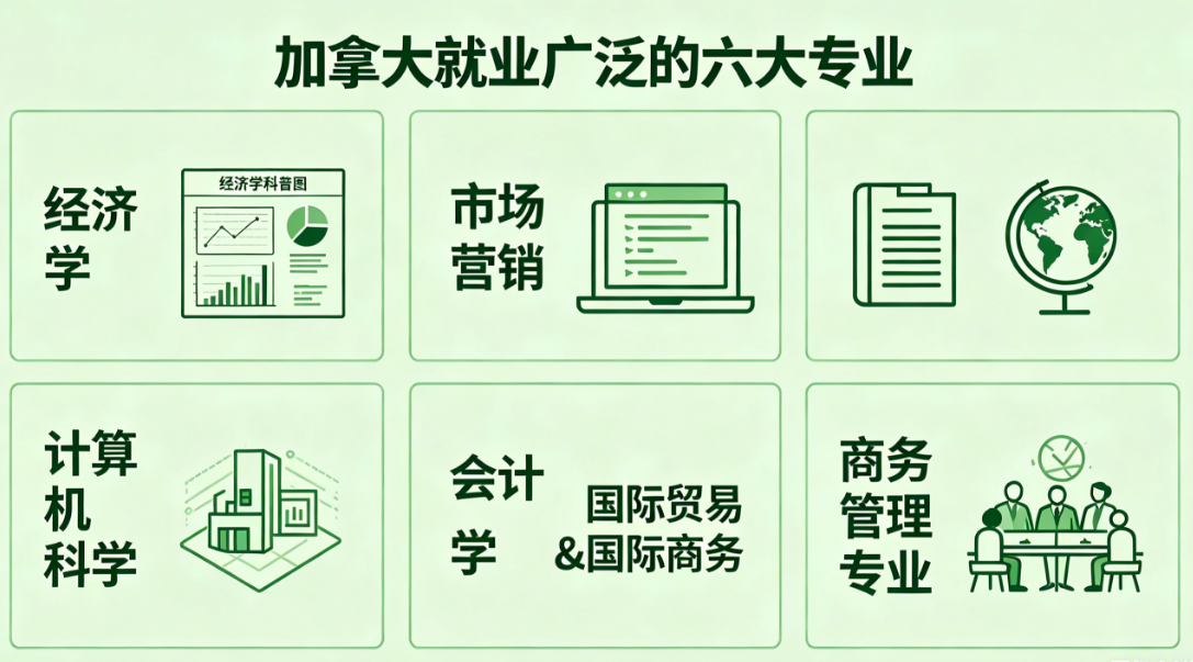 加拿大留学六个就业方向最广的专业