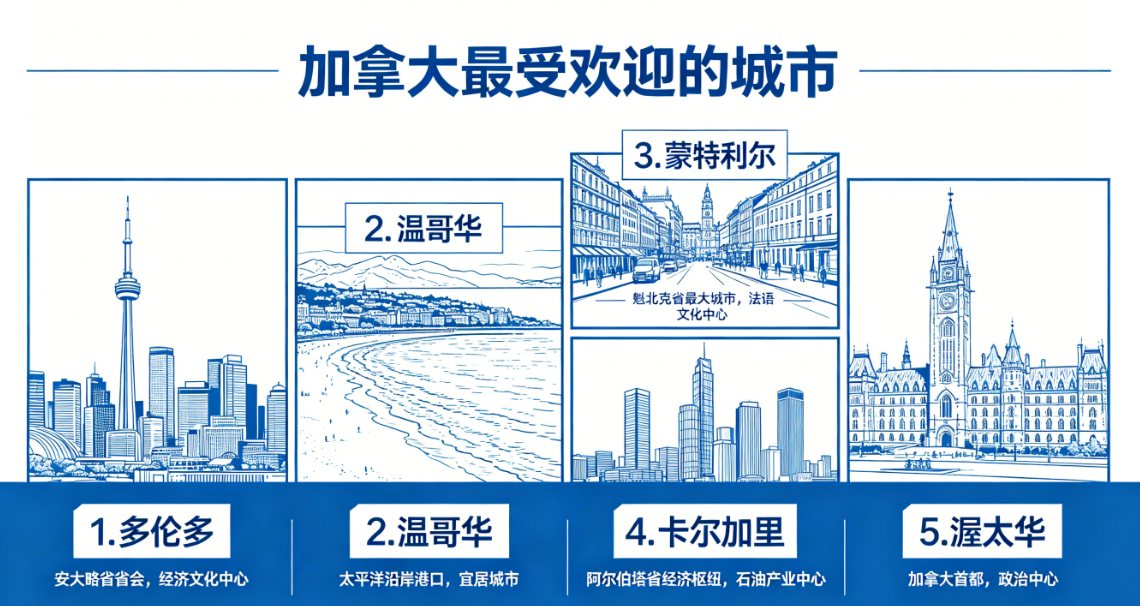 加拿大最受欢迎的留学城市「学校推荐」
